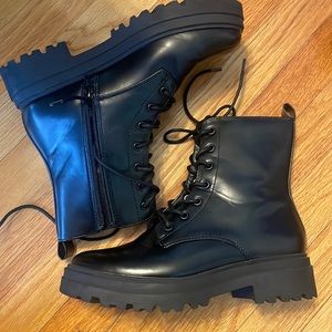 Women's size 8 Bridget Combat Boots - A New Day BLACK